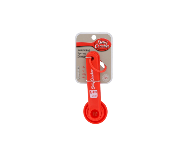 Betty Crocker Measuring Spoons( Red)