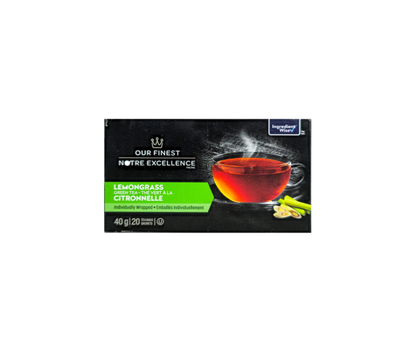 Our Finest  Green Tea With Lemongrass 20 Tea Bags