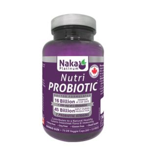 NAKA PLANTINUM NUTRI PROBIOTIC 75 Vegan Caps.